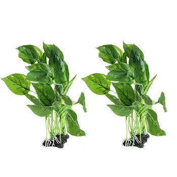 

2pcs Artificial Aquarium Plants Fish Tank Aquarium Decorations Background Water Plants Beautiful Plastic Aquarium Plant