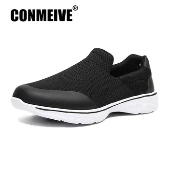

Breathable Casual Male Designers Walking Sneakers Fashion Simple Couple Loafers Light Soft Summer Mesh Men Shoes Big Size 36-46