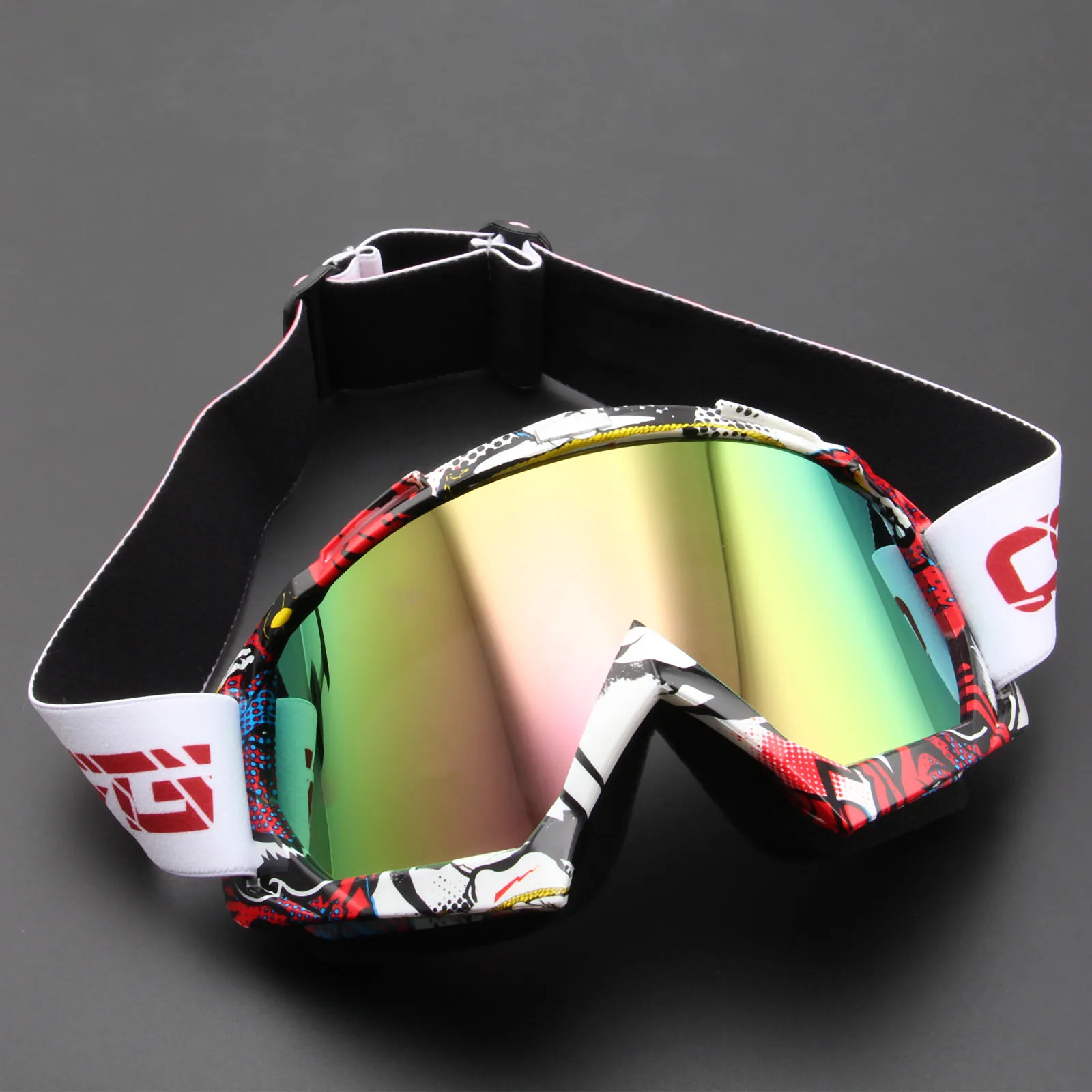 Motorcycle Goggles Gears Flexible Cross Helmet Face Mask Motocross Goggles Ski OutSport ATV Dirt Bike UTV Eyewear Gear Glasses
