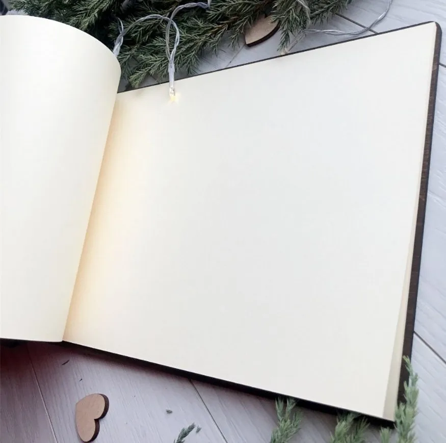 Персонализированные свадебные Гостевая книга, пользовательские свадебные Гостевая книга альбом, деревянная Гостевая книга, свадебный душ Пользовательские Свадебные подарки