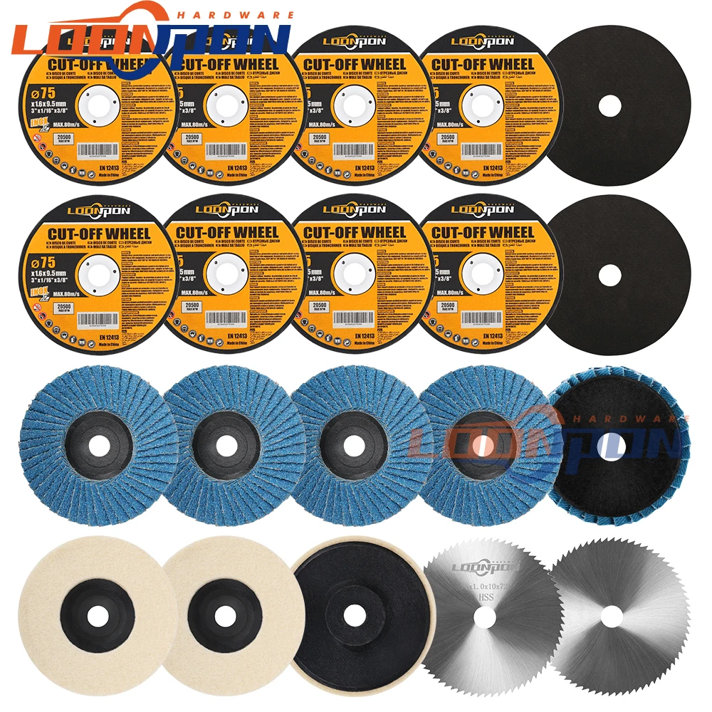 Promote Sale price Large online sales 3" 75mm Flap Disc Cutoff Wheel