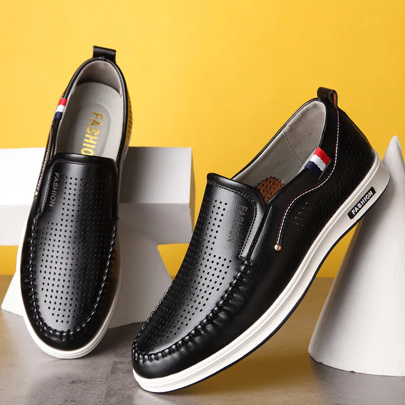 

Summer New Style Men's Porous Shoes Men Hollow out Breathable Casual Shoes Korean-style Fashion Shoes Foot Covering Low Top Sand