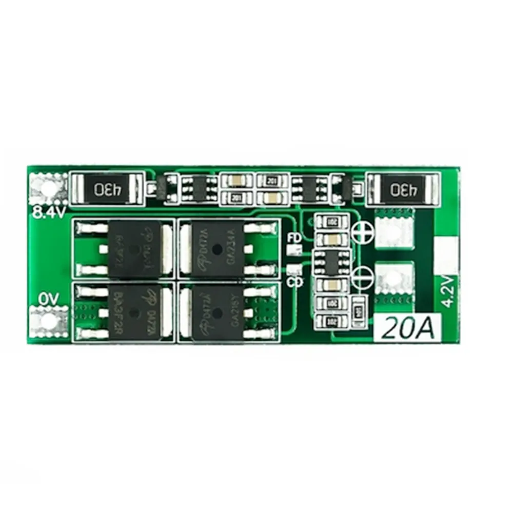 2S 20A 7,4 V 8,4 V литий-ионный аккумулятор 18650 зарядное устройство PCB плата защиты bms - Цвет: Balanced version