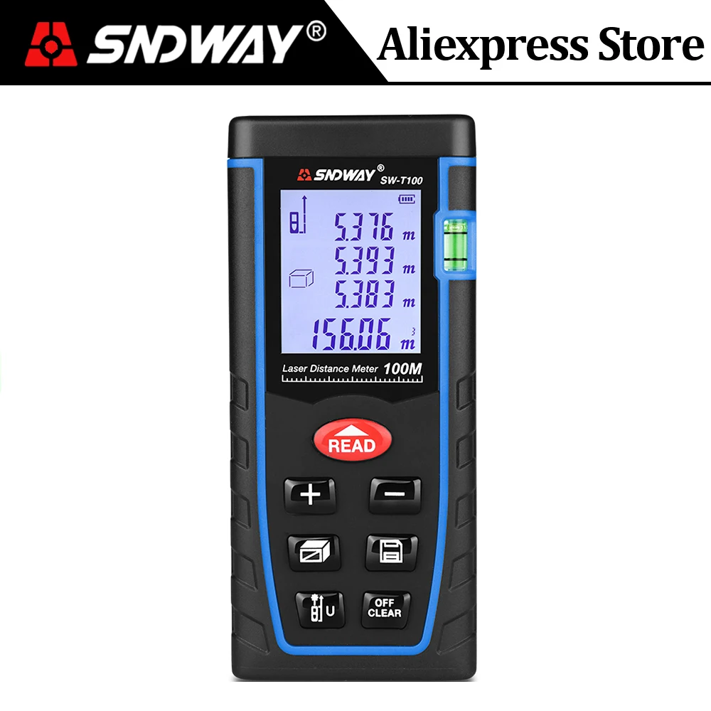 Cena SNDWAY tani Laser miernik odległości mini Laser dalmierz laserowy dalmierz Diastimeter środek 40M 60M 80M 100M DIY władca