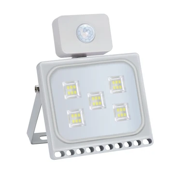 

30W LED Flood Light Ultrathin Cool White with PIR Motion Sensor 110V XH8Z