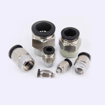 

Black 10/12/14/16 PC Series Pneumatic Fittings Fittings Fittings Threaded Straight Pneumatic Components