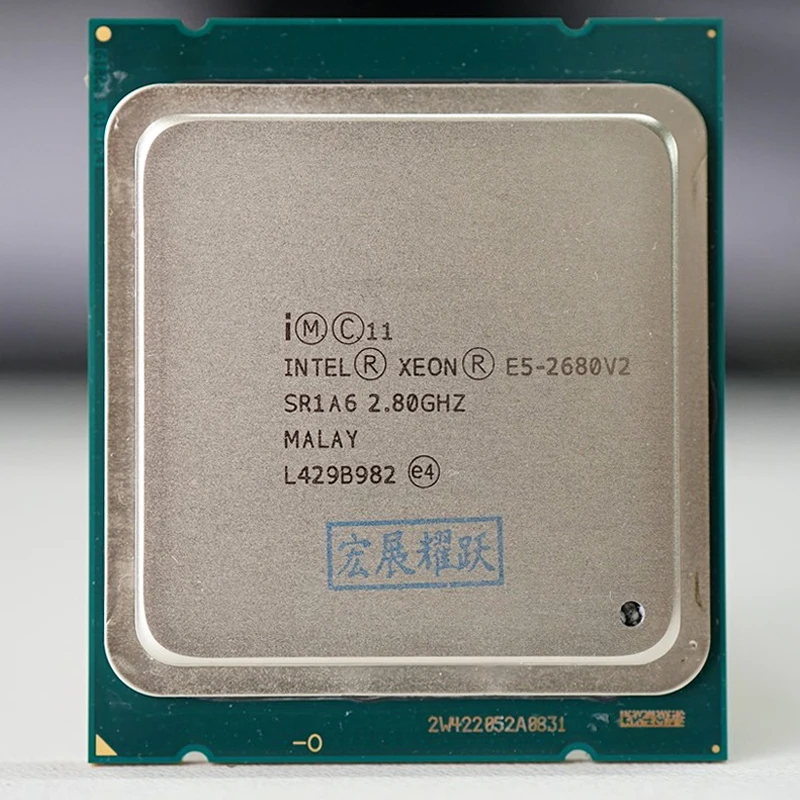 Процессор Intel Xeon E5 2680 V2 CPU 2 8 LGA 2011 SR1A6 десять ядер серверный процессор e5 V2|server