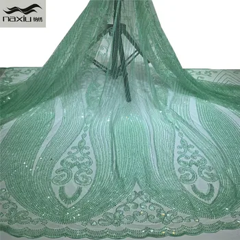 

Madison African Lace Fabric Embroidered Nigerian Lace Fabrics For Wedding 2020 High Quality French Handmade Lace Fabric