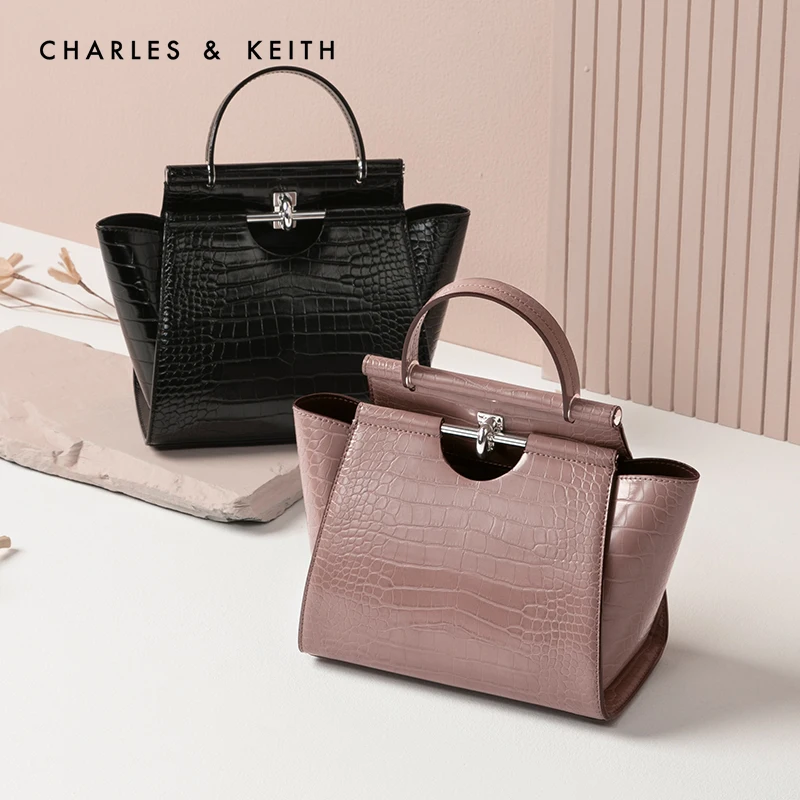 Leather Handbags Charles And Keith Hexagon Bag Charles＆keith New