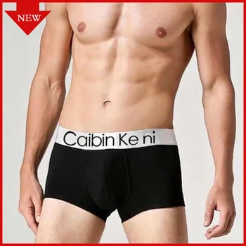 

VDOGRIR Men's Cotton Underpants Boxer Underwear Seamless Pure Men Panties Underwear Shorts Boxer Cotton Letter Boxers Home Panty