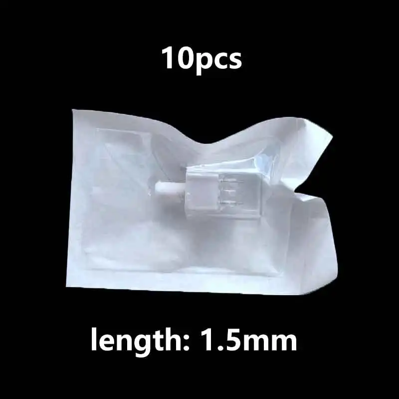 10pcs 5pin - 1.5mm 5 pin воды мезотерапия одноразовые иглы картридж, 5 штифтов ручной инъекции pinhead для эстетического восстановления лица HD100 - Габаритные размеры: 10pcs 5pin - 1.5mm