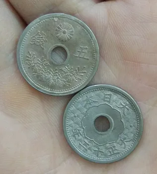 

19mm Copper 1920-1932 Japan Coins 5cents Old Original Coin Collectible Edition 100% Real Rare Coins Random Year
