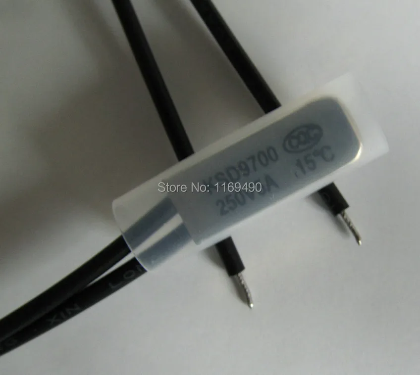 Termostato KSD9700 40&deg;C - Sonda Plastica Per Protezione Termica, Interruttore NO