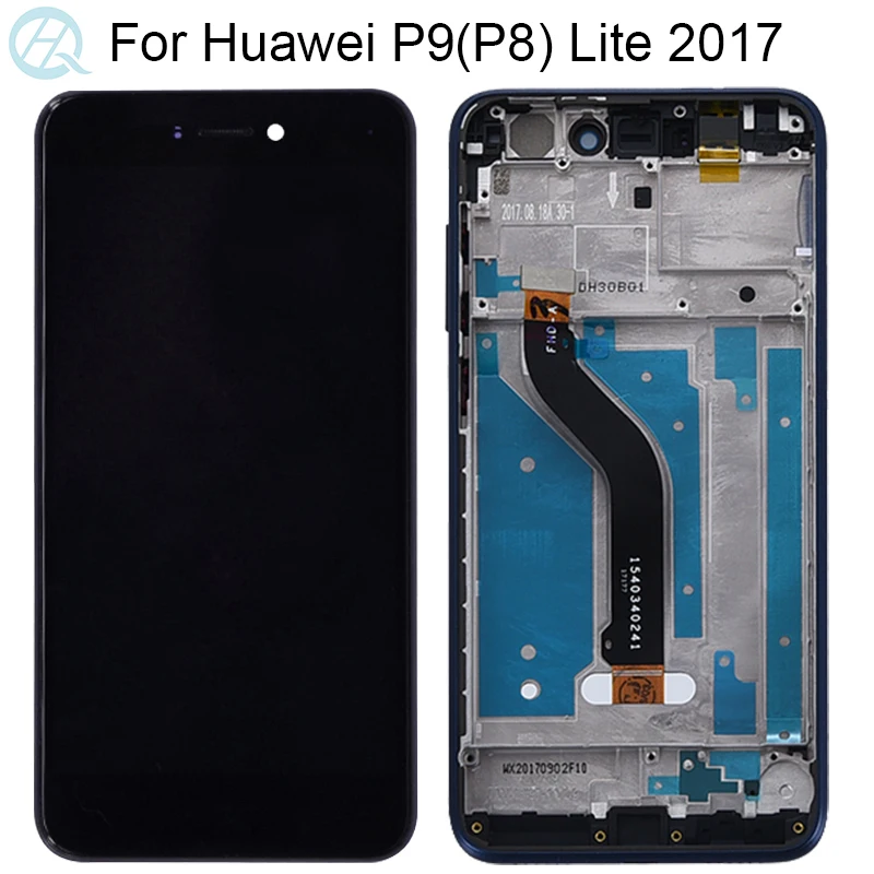 Для Huawei P8 Lite 2017 ЖК дисплей с рамкой женский Дисплей сенсорный экран дигитайзер P9 дисплея|Экраны для