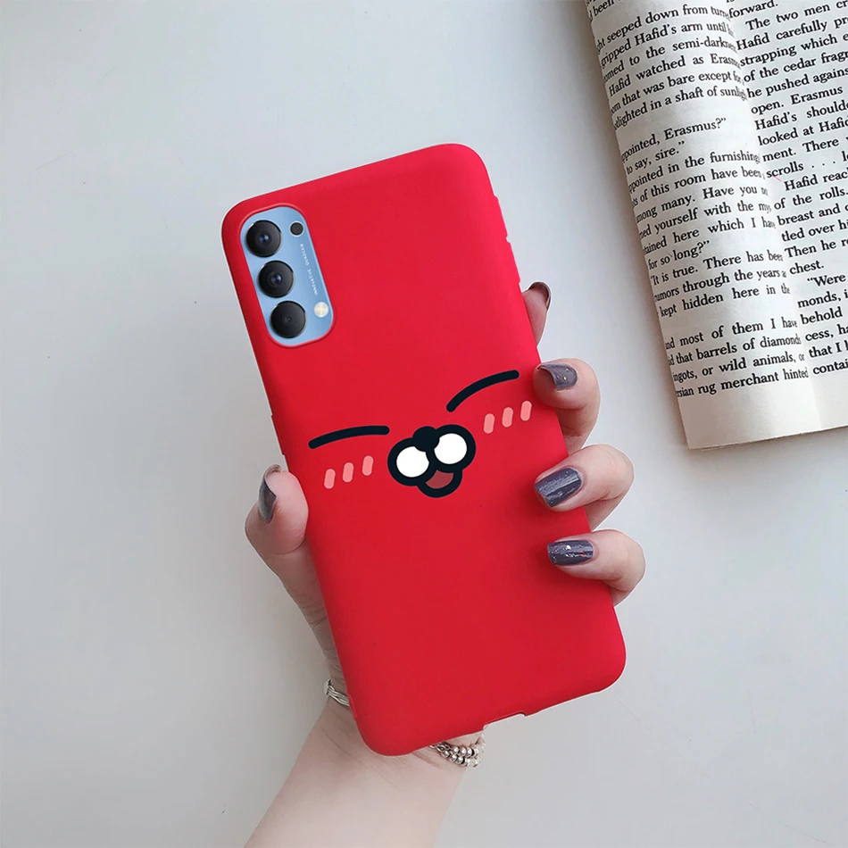 oppo cover For Oppo Reno4 Case Reno 4 Pro Soft Silicone Cute Heart Couple Phone Back Cover For Oppo Reno 4 Reno4 Pro 5G Cases Fundas Capa phone cover oppo