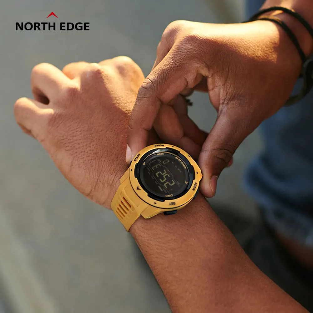 Подарок мягкая пленка оригинальные цифровые часы NORTH EDGE Mars мужские спортивные с