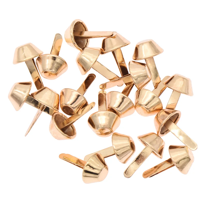 20PCS Metal Bag Feet Rivets Studs Pierced For DIY Craft Purse Handbag