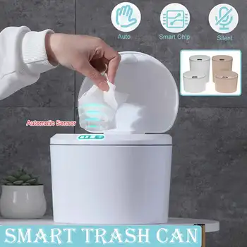 

3/5 L Smart Trash Can Bag Automatic Sensor Pops Lid Odor Filter Fragrance Ash-Bin Small & Convenient For Office Home Kitchen