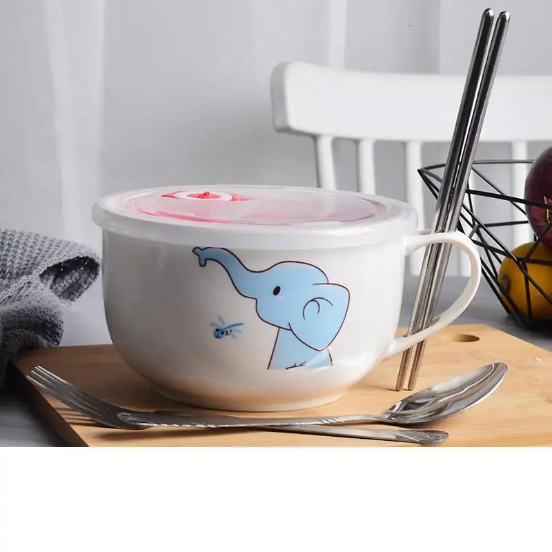 Kasesi Cocina Корейская лапша быстрого приготовления мороженого Tazone риса Cuenco блюдо тарелка посуда керамическая столовая Бар суп керамическая кухонная чаша - Цвет: MODEL N
