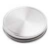 8 Pcs Stainless Steel Jar Lids 86Mm Sealed Leak Proof Cover With Silicone Seals Resistant Storage Solid Caps Wide Mouth Lid 4