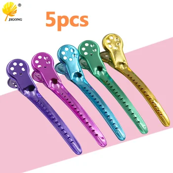 

5pcs/set Hair Clips Crocodile Mouth Professional Hairdressing Salon Hairpins color random delivery