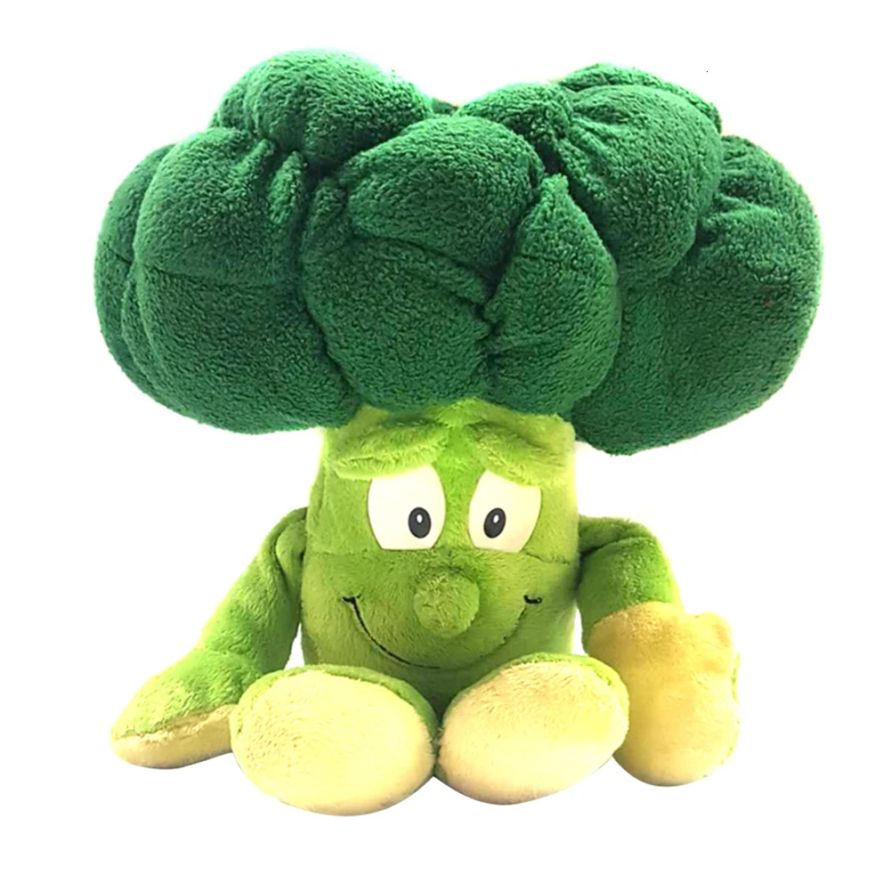 broccoli 1 шт. фрукты овощи мягкая игрушка мягкие и куклы плюшевые животные милый подарок для детей поддержка и Прямая поставка - Цвет: broccoli