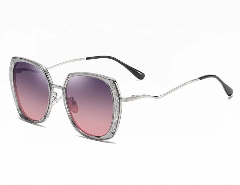 Поляризационные солнцезащитные очки больших размеров для женщин, брендовые роскошные солнцезащитные очки для вождения, Женские Ретро