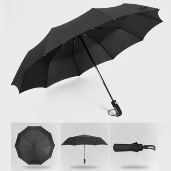 

Umbrella Rain Women Three Fold Thickened Sunscreen Sun Umbrella Nine Plywood White Umbrella UV Clear Women Parasol
