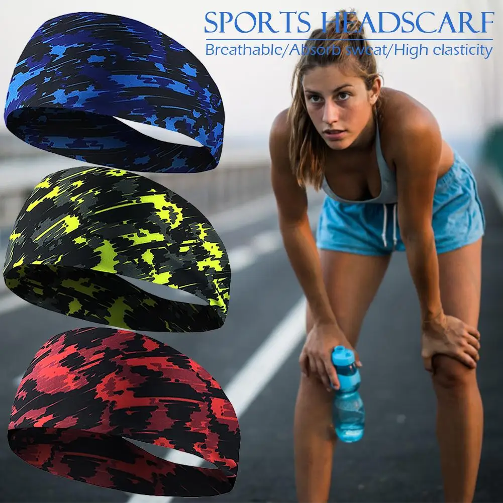 Спортивный обруч для волос йоги нескользящий Эластичный Напульсник фитнеса бега