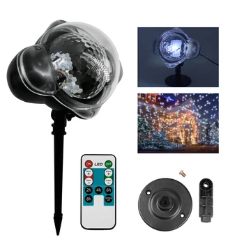 

Snowfall LED Projector Light Christmas Decorations For Home with Remote Control Snowflake Projection Lamp for Garden Patio