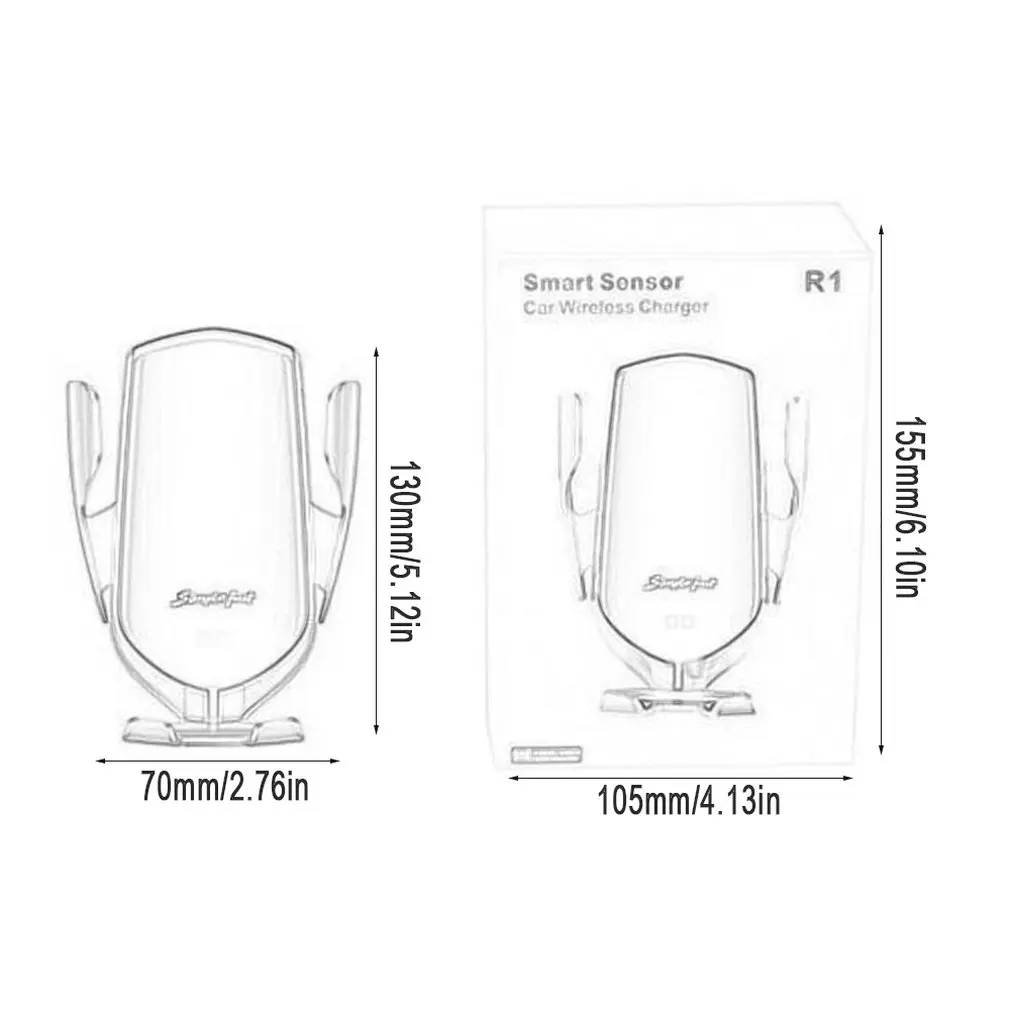 Автомобильный держатель для телефона, 10 Вт, быстрая зарядка, беспроводное зарядное устройство, автоматический зажимной смарт-датчик, держатель для телефона, воздушный выход, держатель для быстрой зарядки