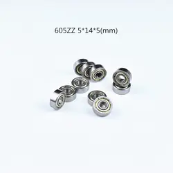 605 605ZZ подшипник 5*14*5 (мм) 10 штук Бесплатная доставка ABEC-5 подшипники металлический герметичный подшипник хромированный стальной подшипник 605