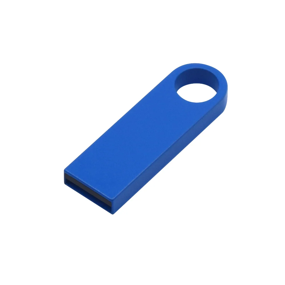 Металлический флеш-накопитель USB 2,0, 4 ГБ, 8 ГБ, флешка, 16 ГБ, 32 ГБ, карта памяти, бесплатный логотип, реальная емкость,, 50 шт./лот, фотография - Цвет: Blue 2 USB 2.0