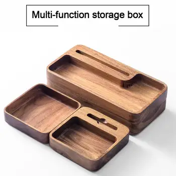 

Wooden Pallet Creative Nut Snack Plate Storage Box Desktop Organizer Crafts Vintage Decoration Storage Box Organizer