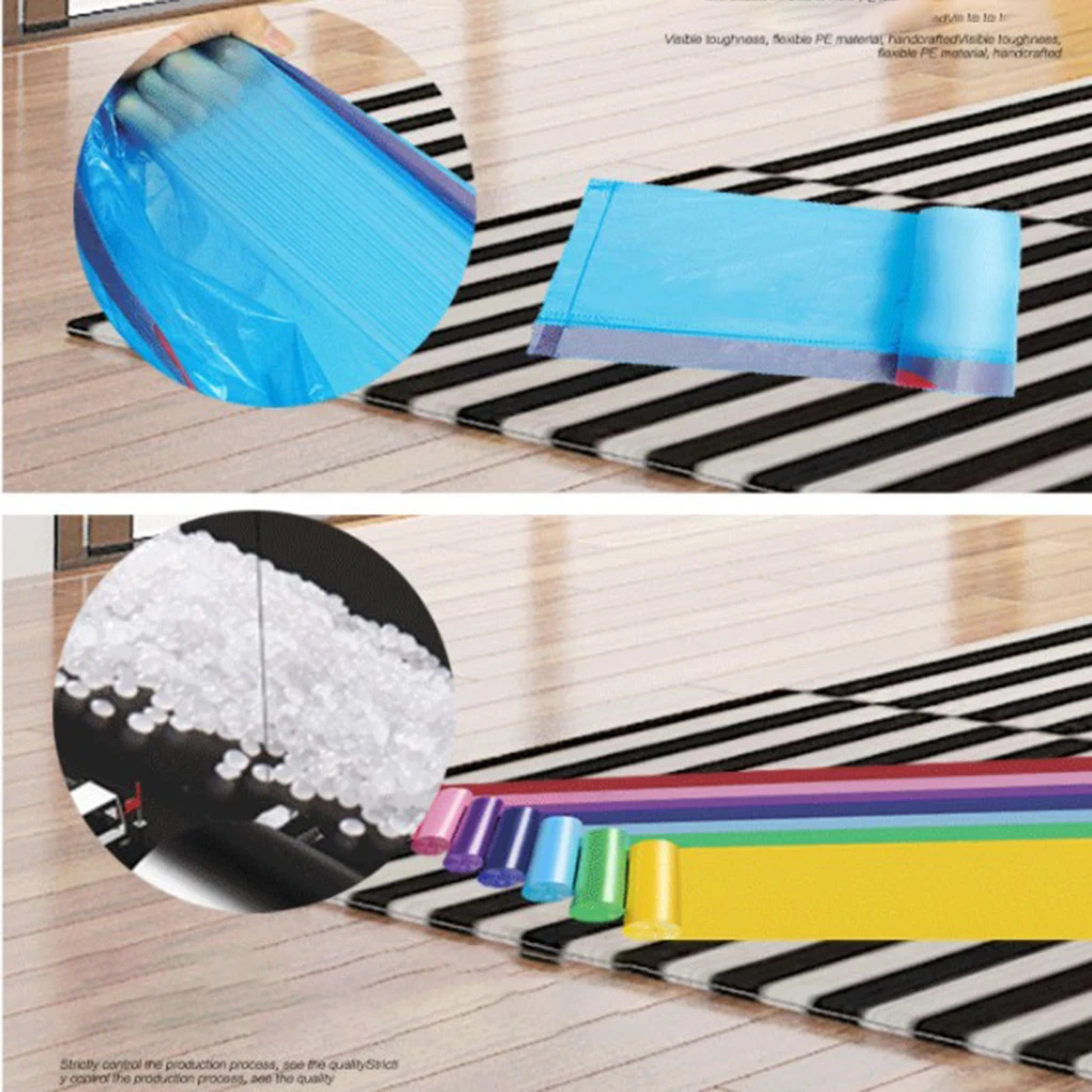 15 Bags/Roll Durable Trash Bag Household Drawstring Strong Disposable Kitchen Plastic Wastebasket Trash Pouch