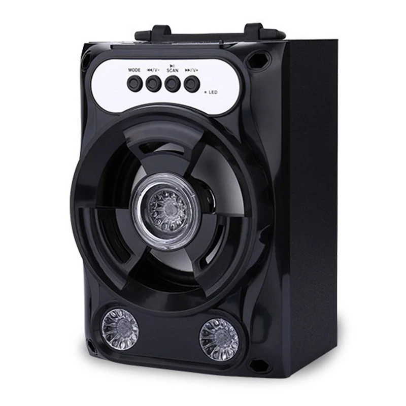 

ABS Outdoor Portable Wireless Bluetooth 4.0 Speaker TF/FM/AUX FM radio 10m RF Range 1200mA Rechargeable battery for iphone etc