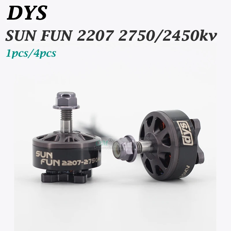 1 шт./4 шт. оригинальный бесщеточный двигатель DYS SUN FUN 2207 2750KV FPV Racing для