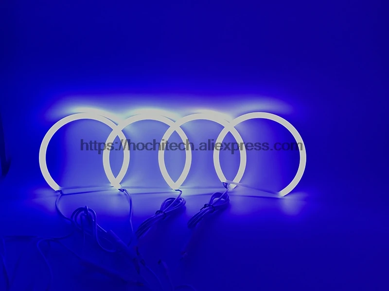HochiTech 5050 SMD Хлопок многоцветный RGB светодиодный набор ангельских глаз с пультом дистанционного управления для 2007-14 'Chevrolet Silverado 1500 2500 3500