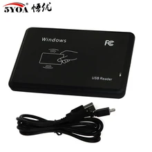 RFID Reader USB Port EM4100 TK4100 125khz ID IC 13.56mhz S50 S70 Contactless Card Support Window Linux