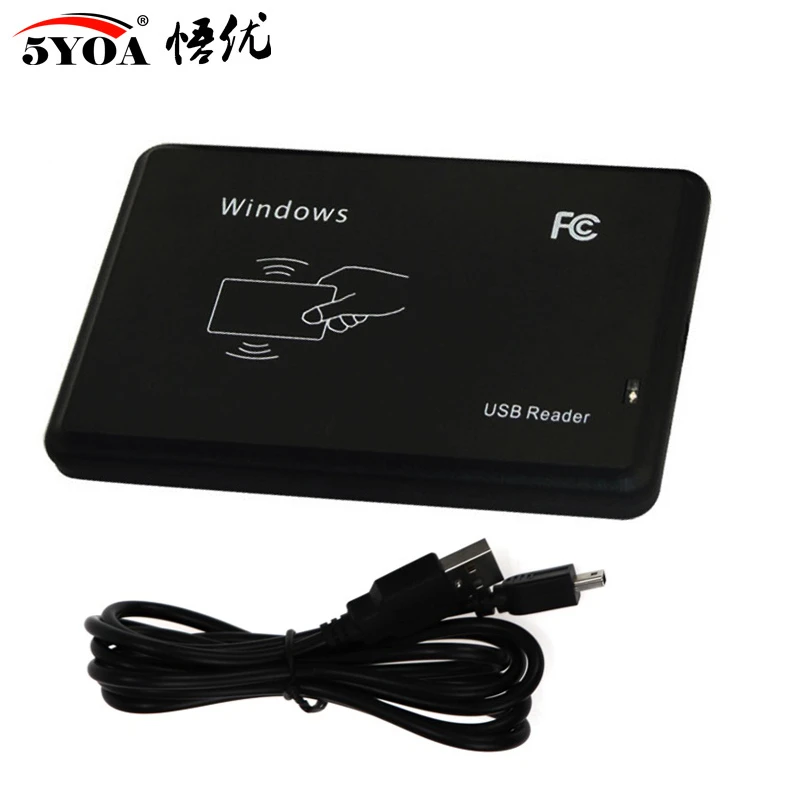 Rfid Reader Usb Port Em4100 Tk4100 125khz Id Ic 13.56mhz S50 S70