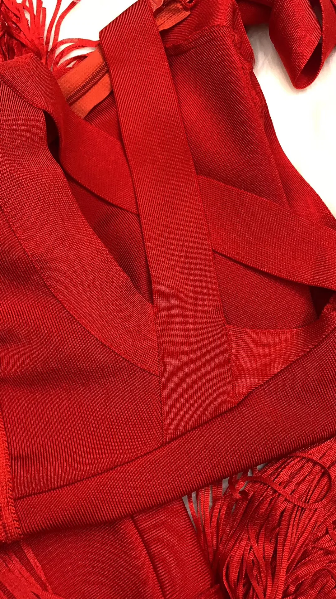 Женское роскошное Сексуальное Красное Платье макси с открытой спиной и кисточками, дизайнерское элегантное вечернее платье Vestido