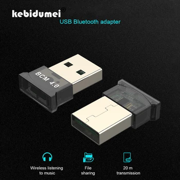 

kebidumei Bluetooth Adapter 4.0 USB Dongle Audio Aux Receive Transmitter for PC Computer Speaker Audio Receiver