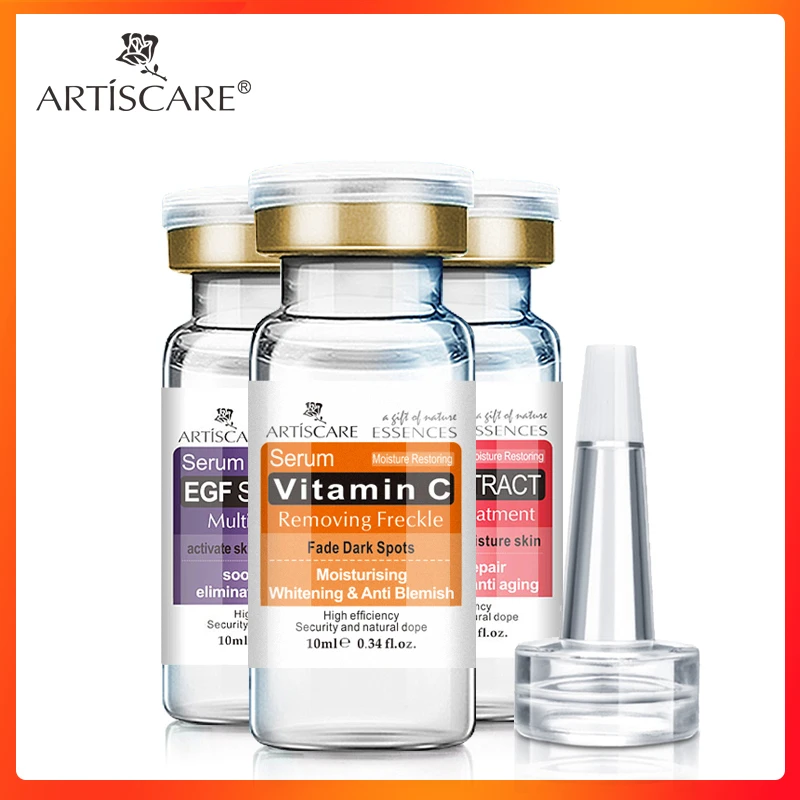 Сыворотка ARTISCARE VC + EGF Улитка 3 шт. отбеливающая против морщин уход за кожей лечение