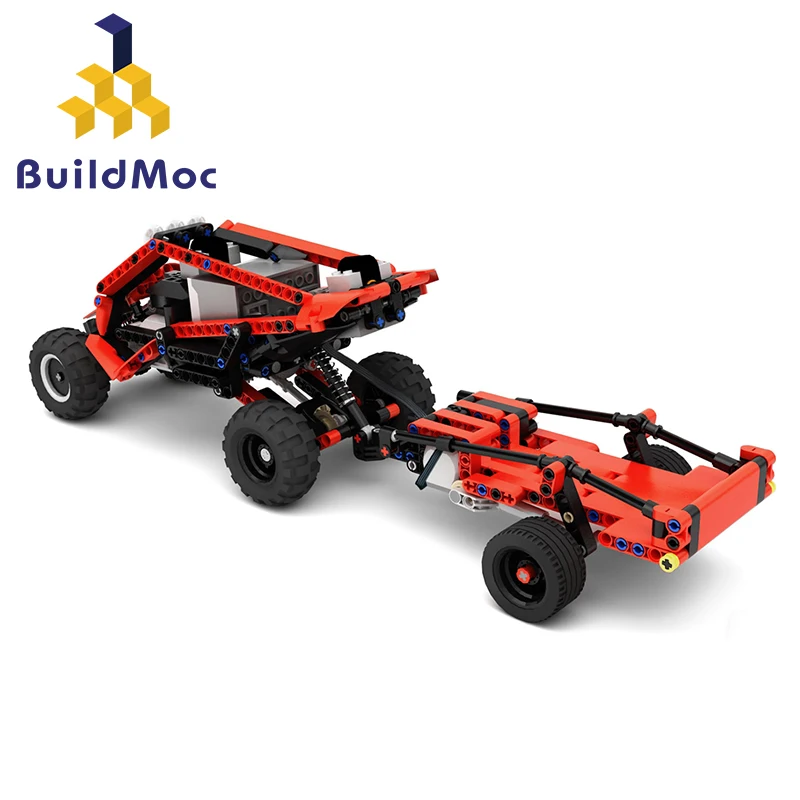 

Buildmoc Building Blocks RC Cars-All-Terrain Vehicle Buggy Model Wireless Remote Control Block Car Toys Truck for Kids and Adu