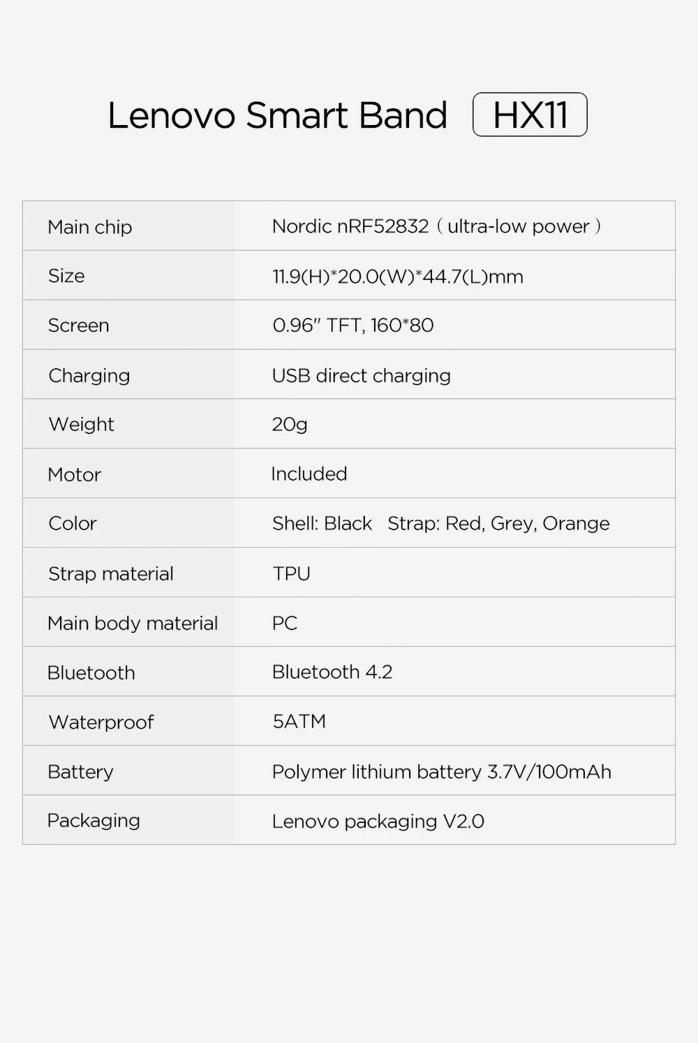 Lenovo смарт-браслет HX11 0,9" монитор сердечного ритма 3D цветной экран спортивные Смарт-часы погода Дисплей Смарт-напоминание