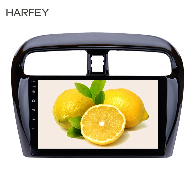 Perfect Harfey 9inch 1Din Android 9.0 Car Radio For Mitsubishi Mirage 2012-2018 Touchscreen Multimedia Player Head Unit With Wifi 0