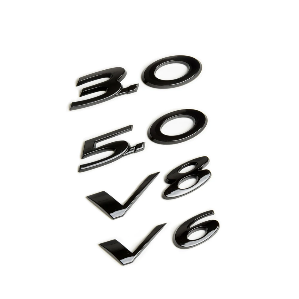 3.0 5.0 Tailage Sticker V6 V8 Trunk Adesivo Posteriore Per Jaguar F-Type F-Pace Xe Xj Xf P200 P250 P300 P350 E Pace Jaguar Sticker