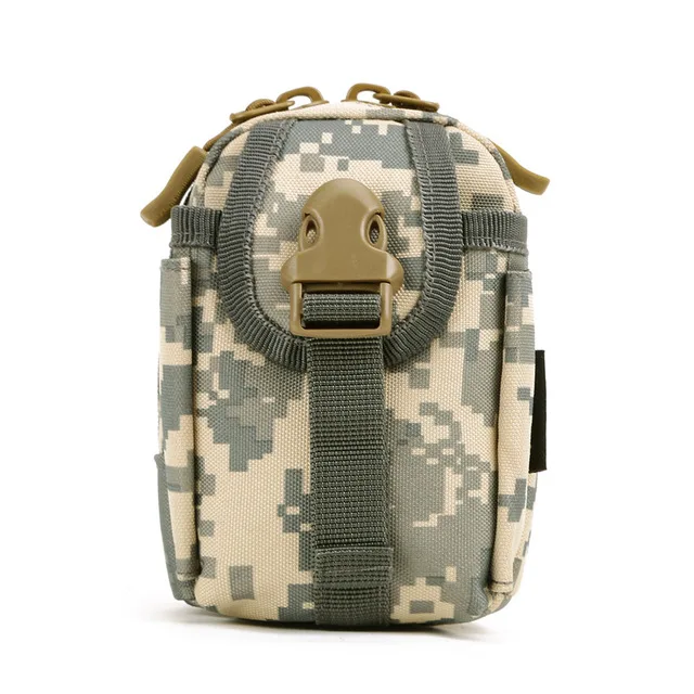 Сумка с креплением Molle system сумка для аксессуаров маленькая тактическая сумка для улицы Водонепроницаемая спортивная сумка 4,5 дюймов сумка на пояс для мобильного телефона - Цвет: ACU
