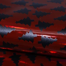 20*34 см новогодняя елка УФ напечатанная синтетическая кожа, материалы для ручных поделок для изготовления ручной работы, 1Yc8123