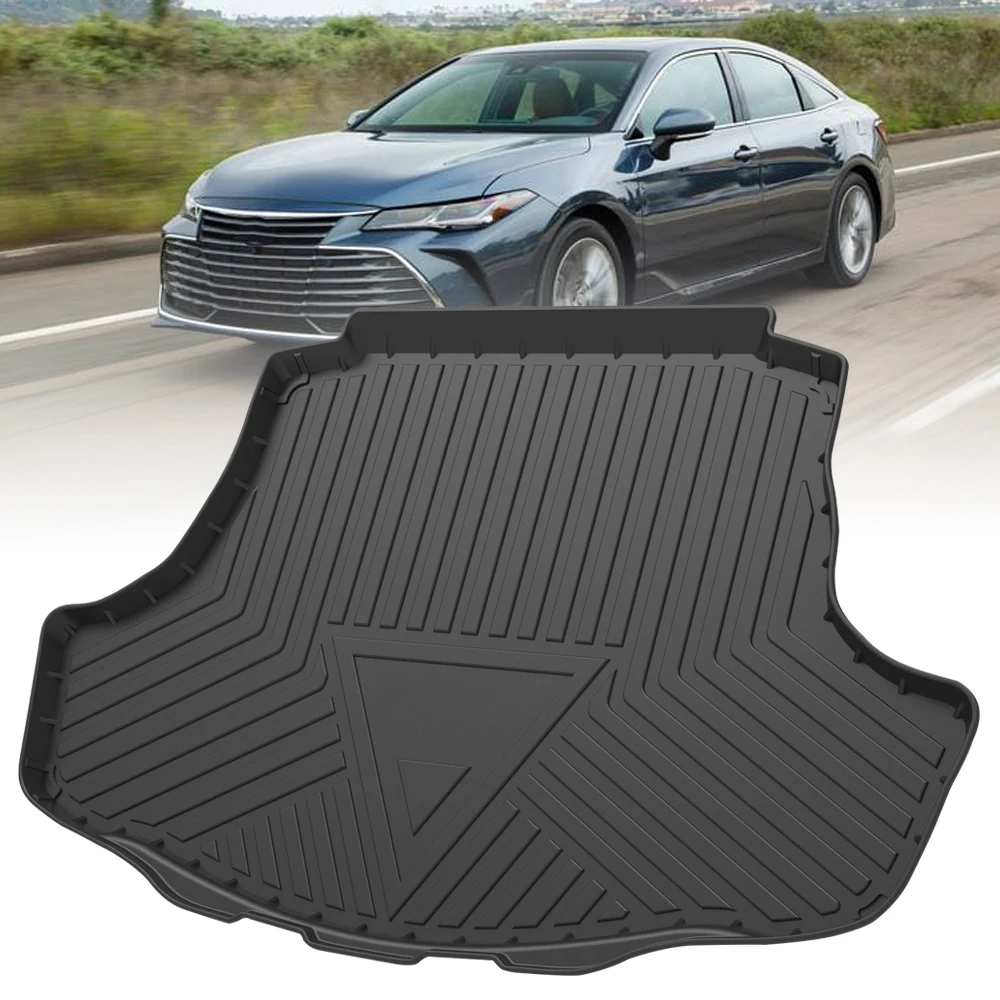 

TPE Car Trunk Mats For Toyota Avalon Sedan/Hybrid 2019-2021 Rubber Cargo Liner Laser Measured Waterproof Protective Pads